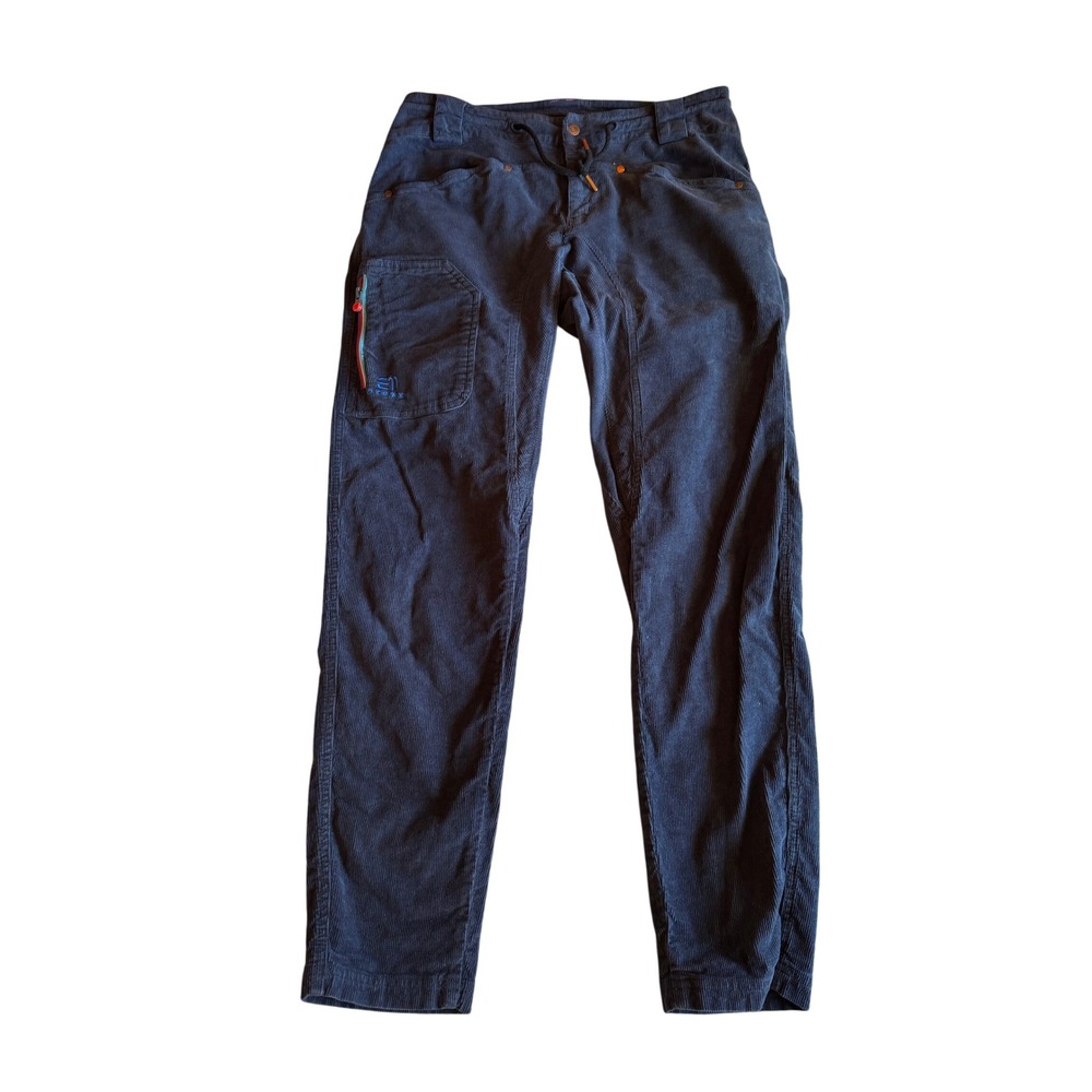 State of Elevenate Womens Corduroy Pants Navy Blue Small Apres Gorpcore Trousers